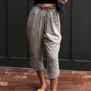 Striped cropped pants capri style size S